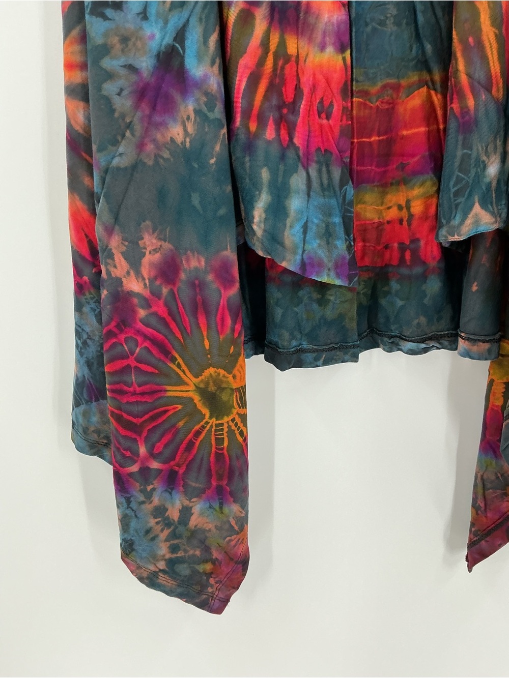 Kathmandu Imports Rainbow Tie Dye Swingy Vest S/M Boho Festival NWT - Picture 8 of 10